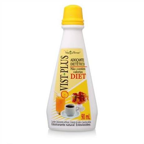 Adoçante Vist Plus Diet Líquido - Vitalab - 90ml Menor preço em Adoçante Vist Plus Diet Líquido - Vitalab - 90ml
