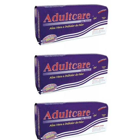 Adultcare Absorvente Geriátrico C/20 (Kit C/03) Menor preço em Adultcare Absorvente Geriátrico C/20 (Kit C/03)