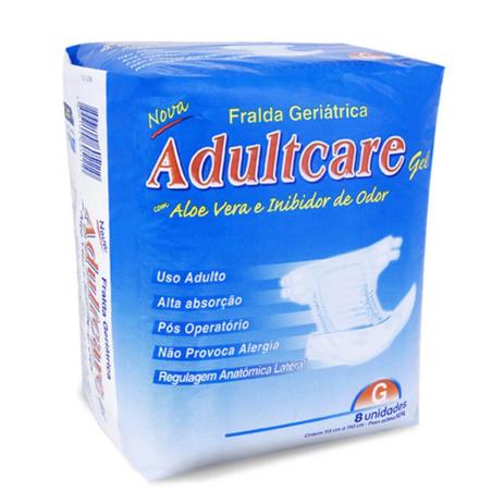 Adultcare Fralda Geriátrica G C/8 Menor preço em Adultcare Fralda Geriátrica G C/8