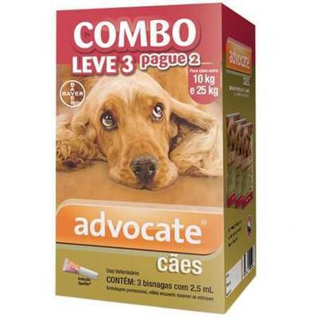 Advocate Caes Combo 2,5 Ml - Leve 3 Paga 2 - Bayer é boa?