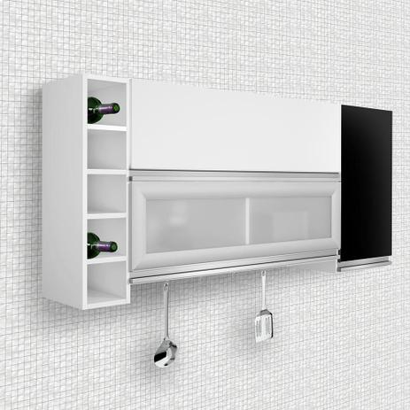 Aereo ebano branco/preto - chf móveis Menor preço em Aereo ebano branco/preto - chf móveis
