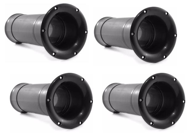 Aero Duto Profissional 3 Polegadas Preto Kit C/ 4 Peças - FIAMON Menor preço em Aero Duto Profissional 3 Polegadas Preto Kit C/ 4 Peças - FIAMON