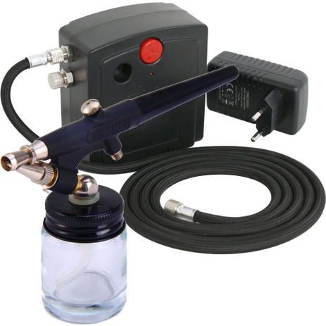 Aerografo dupla ação profissional 0.35mm+Mini Compressor de Ar GT54+GT55-B - Lorben é boa?