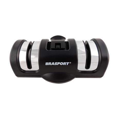 Afiador De Facas 2x1 Preto Cheff Brasfort Menor preço em Afiador De Facas 2x1 Preto Cheff Brasfort