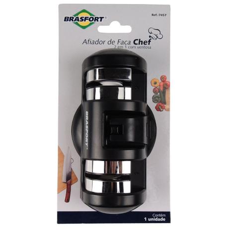 Afiador de Facas Brasfort 2x1 Chef Menor preço em Afiador de Facas Brasfort 2x1 Chef