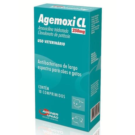 Agemoxi Cl 250mg - 10 Comprimidos - Agener uniao Menor preço em Agemoxi Cl 250mg - 10 Comprimidos - Agener uniao