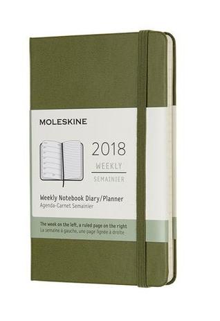 Agenda de Bolso 2018 - Semanal de 12 Meses - Verde Aspargo - Moleskine brasil Menor preço em Agenda de Bolso 2018 - Semanal de 12 Meses - Verde Aspargo - Moleskine brasil
