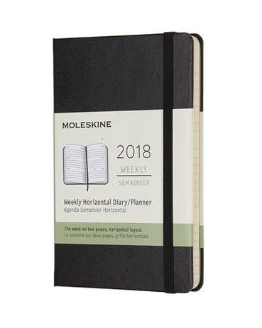 Agenda de Bolso 2018 - Semanal Horizontal 12 Meses - Preta - Moleskine brasil Menor preço em Agenda de Bolso 2018 - Semanal Horizontal 12 Meses - Preta - Moleskine brasil