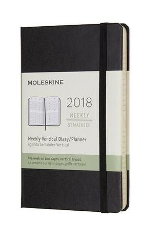 Agenda de Bolso 2018 - Semanal Vertical 12 Meses - Preta - Moleskine brasil Menor preço em Agenda de Bolso 2018 - Semanal Vertical 12 Meses - Preta - Moleskine brasil