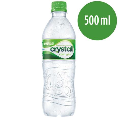 Água Mineral Crystal com Gás com 500ml - Coca cola Menor preço em Água Mineral Crystal com Gás com 500ml - Coca cola
