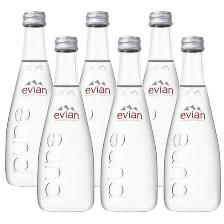 Água Mineral Evian Sem Gás 330ml 06 Unidades Menor preço em Água Mineral Evian Sem Gás 330ml 06 Unidades