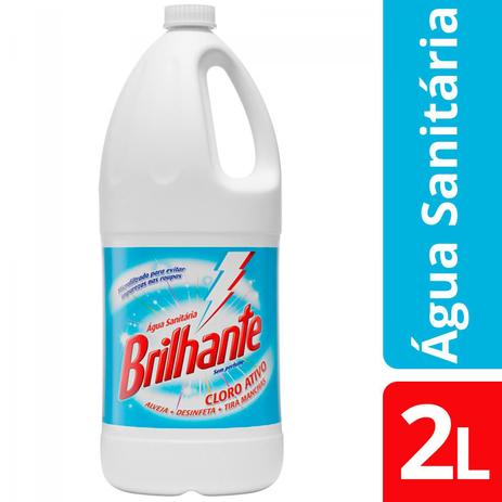 Água Sanitária Brilhante - 2L Menor preço em Água Sanitária Brilhante - 2L