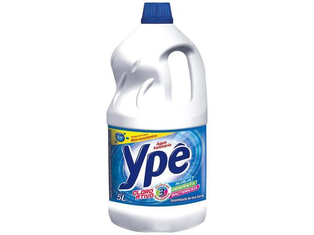Água Sanitária Ypê Cloro Ativo 325000 - 5L Menor preço em Água Sanitária Ypê Cloro Ativo 325000 - 5L