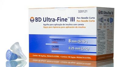 Agulha Para Caneta De Insulina 8mm Bd Com 100 Unidades Menor preço em Agulha Para Caneta De Insulina 8mm Bd Com 100 Unidades