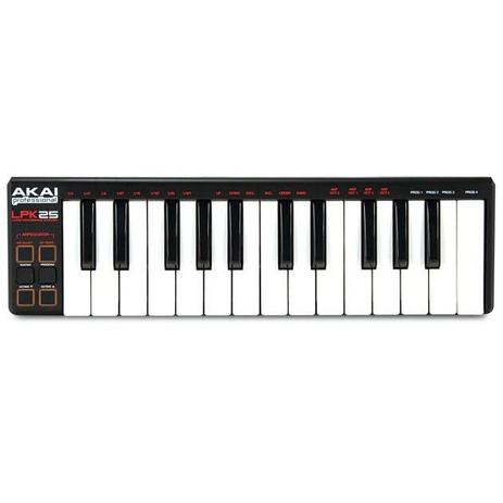 Akai Lpk25 Teclado Controlador Midi Usb Mini Menor preço em Akai Lpk25 Teclado Controlador Midi Usb Mini