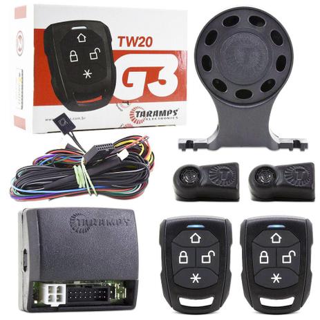 Alarme Automotivo Taramps TW20 G3 2 Controles - Função Home Menor preço em Alarme Automotivo Taramps TW20 G3 2 Controles - Função Home