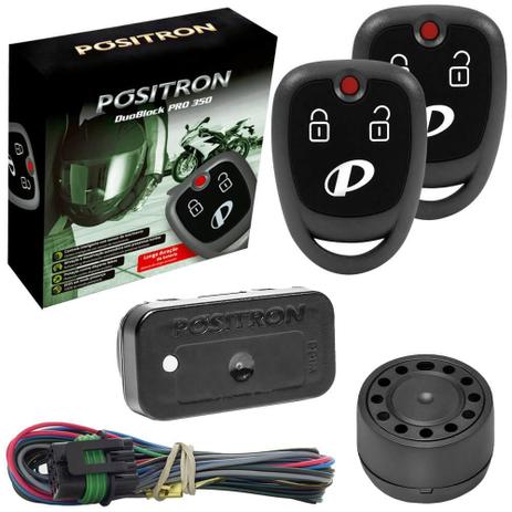 Alarme Moto Pósitron Duoblock Pró 350 G8 Universal Controle Presença Sensor de Movimento - Positron Menor preço em Alarme Moto Pósitron Duoblock Pró 350 G8 Universal Controle Presença Sensor de Movimento - Positron