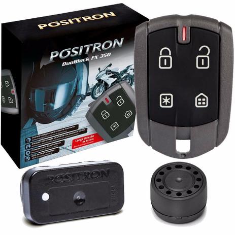Alarme Para Motos Pósitron Duoblock FX 350 G8 Universal com Função Presença - Positron Menor preço em Alarme Para Motos Pósitron Duoblock FX 350 G8 Universal com Função Presença - Positron