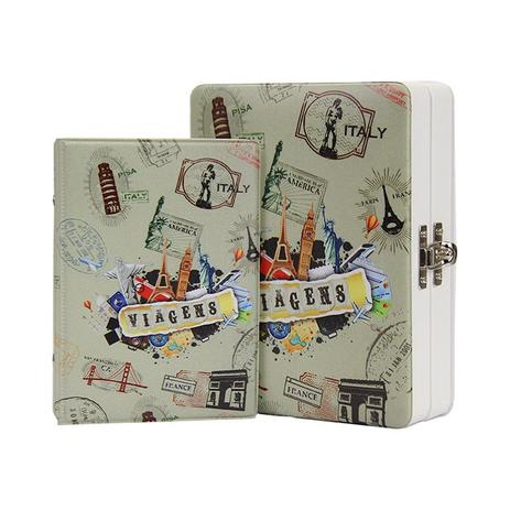 Álbum de Fotos 10x15 Viagens Selos 100 Fotos c/ Estojo - 4931 - Tudoprafoto é boa?