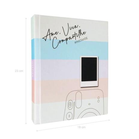 Álbum De Fotos Scrapbook Instax Fujifilm Original - 80 Fotos, 10 Pág. C. Dura Acab. Furta-Cor Menor preço em Álbum De Fotos Scrapbook Instax Fujifilm Original - 80 Fotos, 10 Pág. C. Dura Acab. Furta-Cor