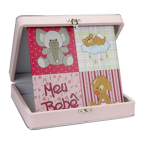 Álbum Fotográfico Diário do Bebê 100 Fotos 20x25 Rosa - 78484 - Tudoprafoto Menor preço em Álbum Fotográfico Diário do Bebê 100 Fotos 20x25 Rosa - 78484 - Tudoprafoto