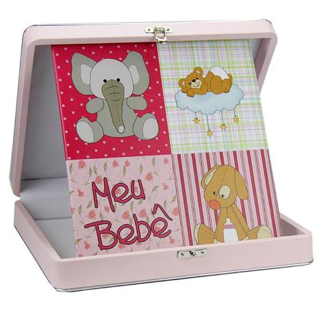 Álbum Fotográfico Diário do Bebê 100 Fotos 24x30 Rosa - 173812 - Tudoprafoto Menor preço em Álbum Fotográfico Diário do Bebê 100 Fotos 24x30 Rosa - 173812 - Tudoprafoto