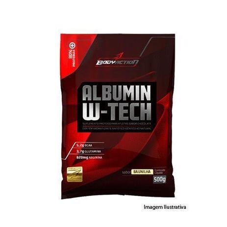 Albumin W-Tech - Refil Sabor Baunilha 500g - BodyAction Menor preço em Albumin W-Tech - Refil Sabor Baunilha 500g - BodyAction