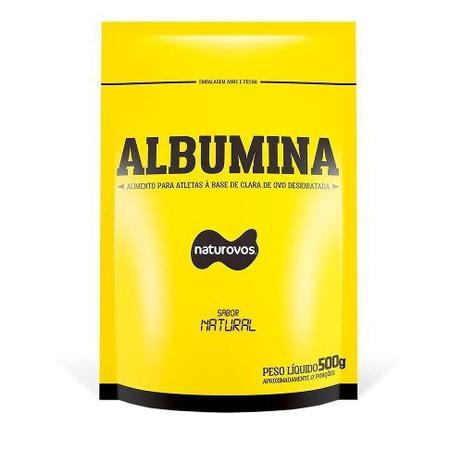 Albumina Naturovos 500g- Sem sabor Menor preço em Albumina Naturovos 500g- Sem sabor