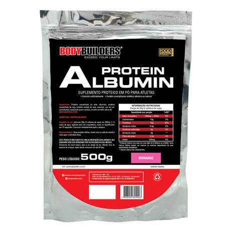 Albumina Protein 500g Bodybuilders Menor preço em Albumina Protein 500g Bodybuilders