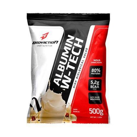 Albumina W-tech (500g) Body Action Menor preço em Albumina W-tech (500g) Body Action