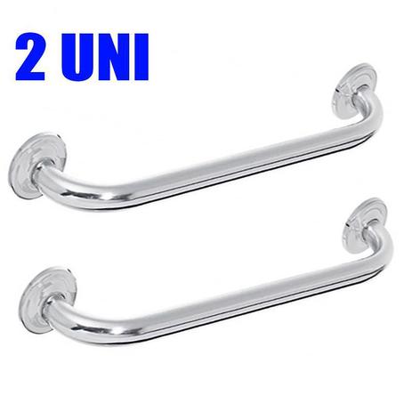 Alça de Apoio Banheiro Barra Reta Inox 40cm Cadeirante Idoso Deficiente Acessibilidade Kit 2 unidades - ABMIDIA Menor preço em Alça de Apoio Banheiro Barra Reta Inox 40cm Cadeirante Idoso Deficiente Acessibilidade Kit 2 unidades - ABMIDIA