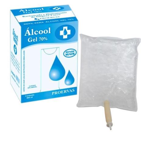 Álcool em Gel 70% Proervas 800ml - Refil Menor preço em Álcool em Gel 70% Proervas 800ml - Refil
