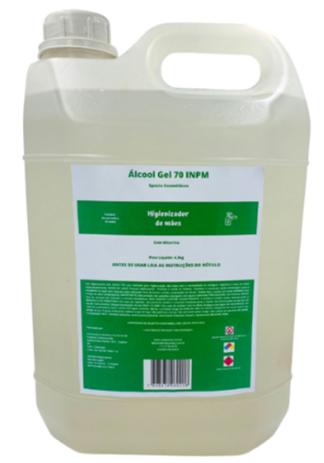 Álcool Gel 70º - 5 Litros - Registro ANVISA. - Spezia Cosméticos é boa?