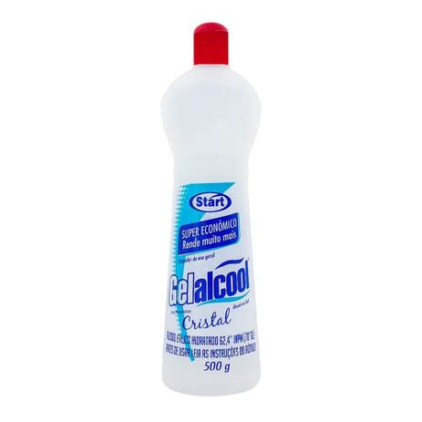 Álcool gel 70º Gelalcool cristal 500g - Start Química Menor preço em Álcool gel 70º Gelalcool cristal 500g - Start Química