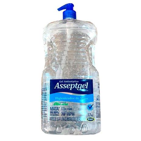 Álcool gel Asséptgel cristal Aloe Vera 1,7kg - Start Química Menor preço em Álcool gel Asséptgel cristal Aloe Vera 1,7kg - Start Química