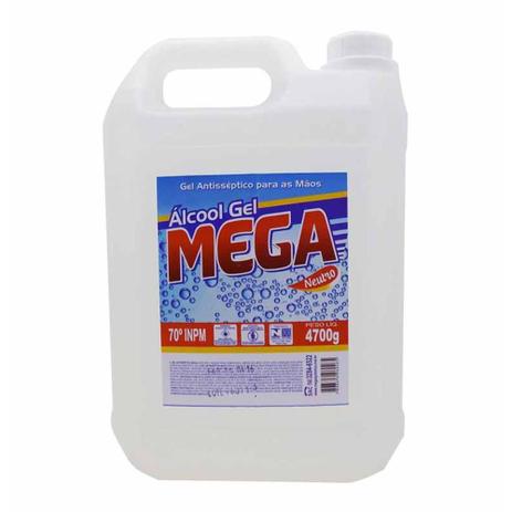 ALCOOL GEL MEGA 70º ASSEPTICO NEUTRO 4700G - Mega quimica Menor preço em ALCOOL GEL MEGA 70º ASSEPTICO NEUTRO 4700G - Mega quimica