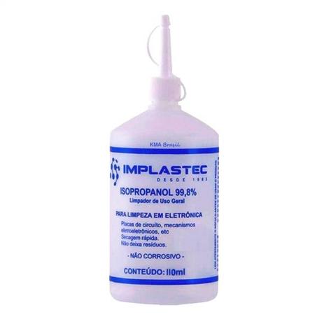 Alcool isopropilico 110 ml c/ dosador - Implastec Menor preço em Alcool isopropilico 110 ml c/ dosador - Implastec