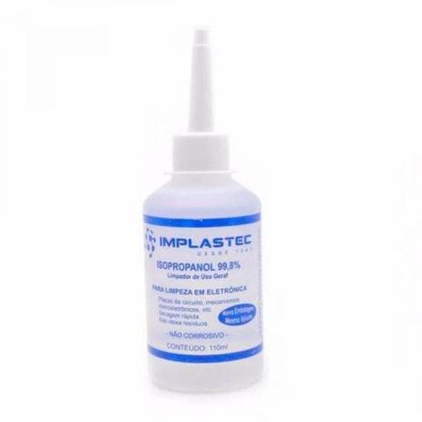 Álcool Isopropilíco 110ML ISOPROPANOL Transparente IMPLASTEC Menor preço em Álcool Isopropilíco 110ML ISOPROPANOL Transparente IMPLASTEC