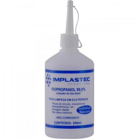 Alcool Isopropilico 250ML Isopropanol Implastec Menor preço em Alcool Isopropilico 250ML Isopropanol Implastec