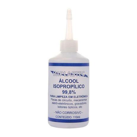 Álcool Isopropílico Isopropanol Implastec Garrafa 110ml Menor preço em Álcool Isopropílico Isopropanol Implastec Garrafa 110ml