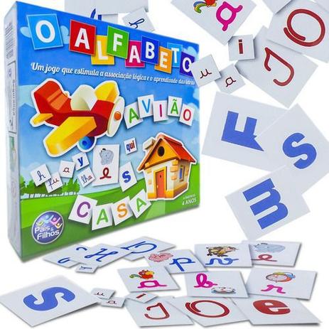 Alfabeto Jogo Educativo Estimula Crianças a Aprender Estimula Associação Lógica e Aprendizado das Letras +4 Anos - 22852 - Pais e Filhos Menor preço em Alfabeto Jogo Educativo Estimula Crianças a Aprender Estimula Associação Lógica e Aprendizado das Letras +4 Anos - 22852 - Pais e Filhos