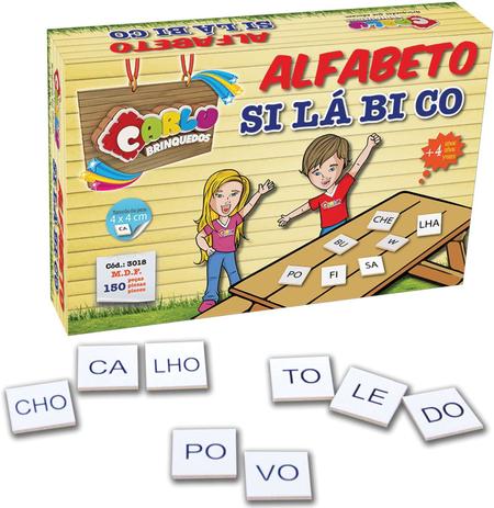 Alfabeto Silabico 150 Pecas - Carlu Menor preço em Alfabeto Silabico 150 Pecas - Carlu