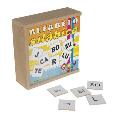 Alfabeto Silábico Brinquedo Educativo Carlu 150 Peças Menor preço em Alfabeto Silábico Brinquedo Educativo Carlu 150 Peças