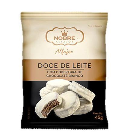 Alfajor Nobre Doce Leite Chocolate Branco 48g -