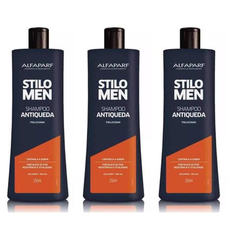 Alfaparf Men Antiqueda Shampoo 250ml (Kit C/03) Menor preço em Alfaparf Men Antiqueda Shampoo 250ml (Kit C/03)
