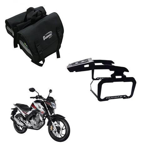 Alforge Universal + Bagageiro E Afastador Cb 250 2016... - Ação Menor preço em Alforge Universal + Bagageiro E Afastador Cb 250 2016... - Ação