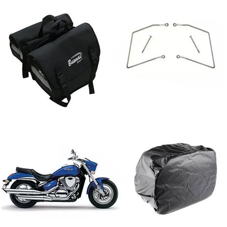 Alforge Universal C/ Capa + Afastador Suzuki Boulevard M 800 - Ja alforges Menor preço em Alforge Universal C/ Capa + Afastador Suzuki Boulevard M 800 - Ja alforges