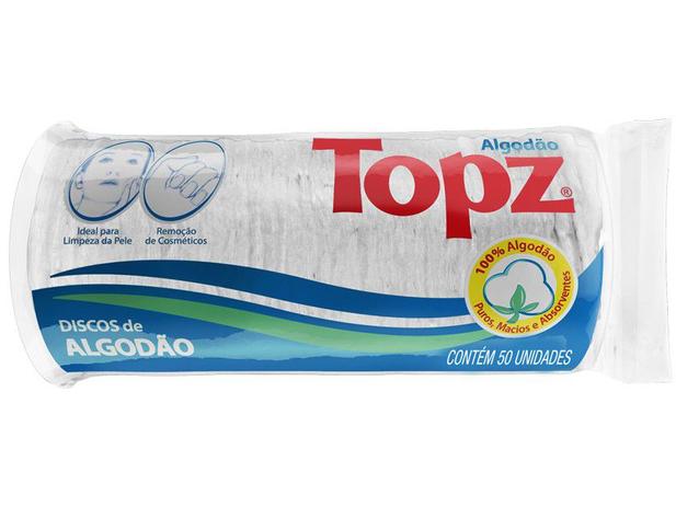 Algodão Hidrófilo Disco Topz 37g Menor preço em Algodão Hidrófilo Disco Topz 37g