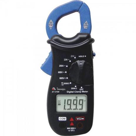 Alicate Amperímetro Digital ET-3100 Azul/Preto MINIPA Menor preço em Alicate Amperímetro Digital ET-3100 Azul/Preto MINIPA