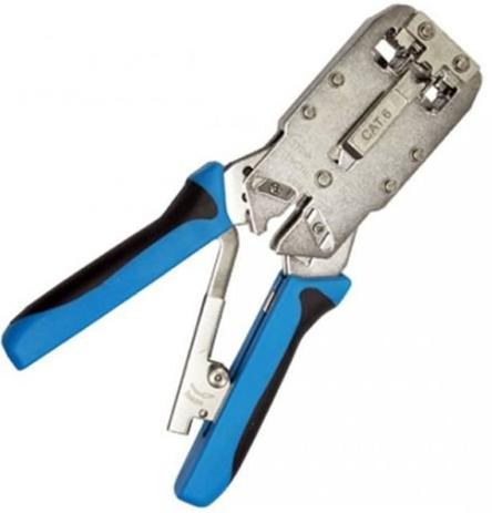 Alicate de Crimpar Profissional RJ11 RJ45 CAT.6 Blindado AMP - 2 Flex Menor preço em Alicate de Crimpar Profissional RJ11 RJ45 CAT.6 Blindado AMP - 2 Flex